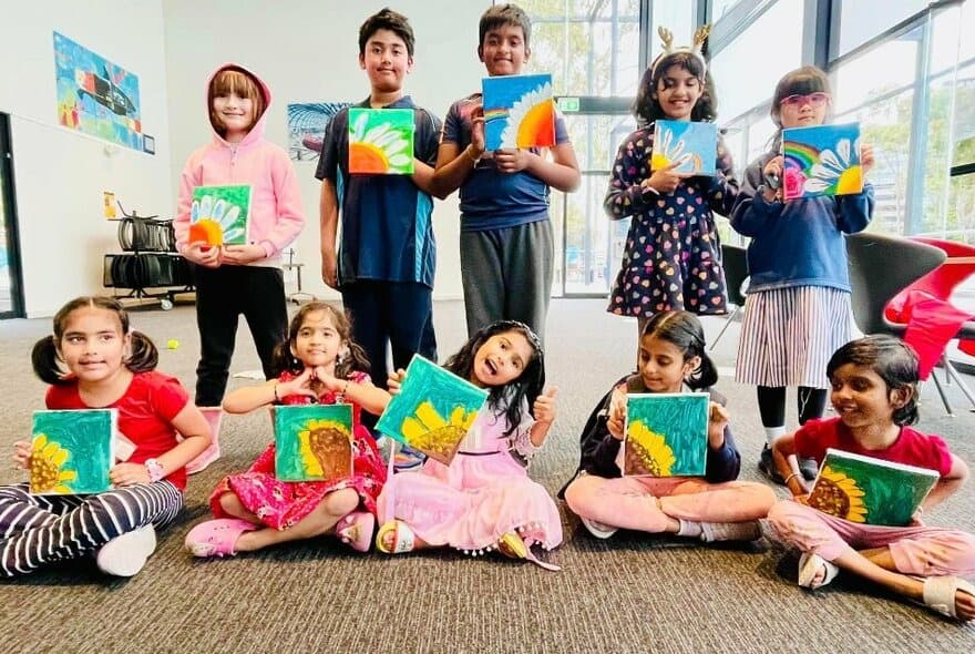 Rainbow Art Class