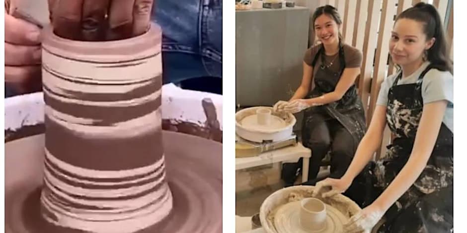 Pottery Wheel Throwing Workshop: Marbled Clay